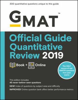 Paperback GMAT Official Guide Quantitative Review 2019: Book + Online Book