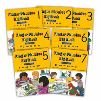 Paperback Finger Phonics Big Books 1-7: In Print Letters (American English Edition) Book