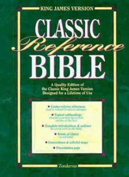 Hardcover KJV Classic Reference Navy Bonded Leather Book