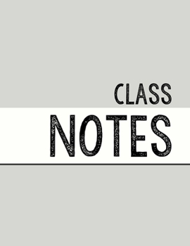 Paperback Light Grey Class Notebook: 100 numbered pages, college-ruled, fillable table of contents for quick note retrieval, colors for each subject Book