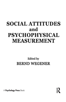 Hardcover Social Attitudes & Psychophysical Measurement Book