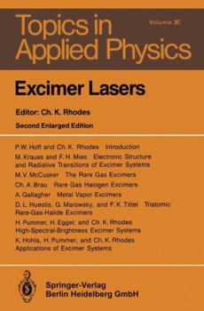 Paperback Excimer Lasers Book