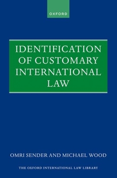 Hardcover Identification of Customary International Law Book