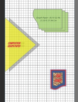 Paperback Graph Paper Notebook 8.5 x 11 IN, 21.59 x 27.94 cm: 1/4 inch thin (0.5pt) &1 inch thicker (1pt) light gray grid lines perfect binding, non-perforated, Book