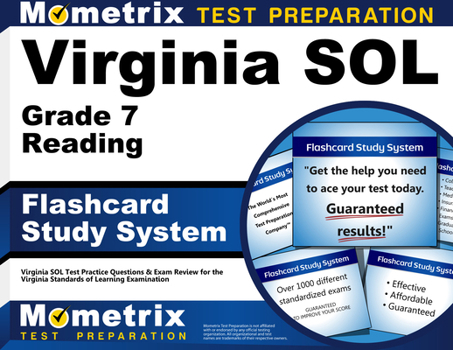 Virginia Sol Grade 7 Reading Flashcard Study System: Virginia Sol Test Practice Questions and Exam Review for the Virginia Standards of Learning Examination