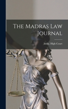 Hardcover The Madras Law Journal Book