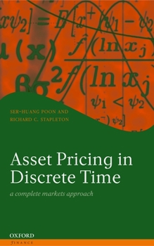 Hardcover Asset Pricing in Discrete Time: A Complete Markets Approach Book