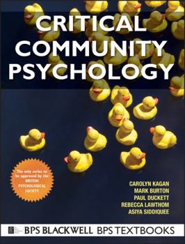 Paperback Critical Community Psychology Book