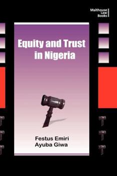 Paperback Equity and Trust in Nigeria Book