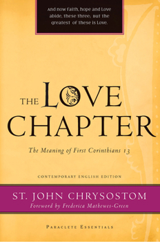 Paperback Love Chapter: The Meaning of First Corinthians 13 Book