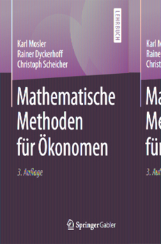 Paperback Mathematische Methoden Für Ökonomen [German] Book