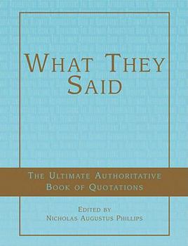 Hardcover What They Said Book