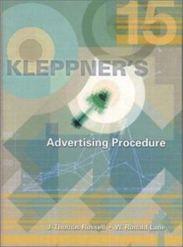 Hardcover Kleppner's Advertising Procedure (15th Edition) Book