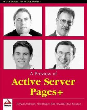Paperback A Preview of Active Server Pages+ Book