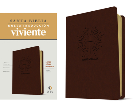 Imitation Leather Santa Biblia Ntv, Letra Súper Gigante (Sentipiel, Café Oscuro, Letra Roja) [Spanish] [Large Print] Book