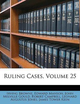 Paperback Ruling Cases, Volume 25 Book