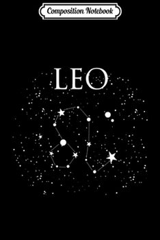 Paperback Composition Notebook: Leo Constellation Leo Astrology Symbol Journal/Notebook Blank Lined Ruled 6x9 100 Pages Book