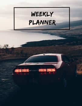 Dodge Challenger Undated Quarterly Planner for Men : Custom Interior to Write in with to Do Lists, Notes, Calendar. Perfect Gift for: Husband, Dad, Boyfriend, Brother