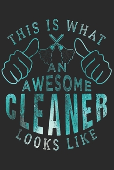 Paperback Cleaner: Cleaning Force Notebook the perfect gift idea for cleaning power or cleaning staff. The paperback has 120 white pages Book