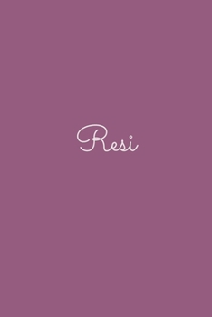 Resi: notebook with the name on the cover, elegant, discreet, official notebook for notes, dot grid notebook,