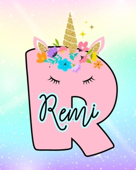 Remi: Girls Unicorn Journal to Write In | Personalized Journal