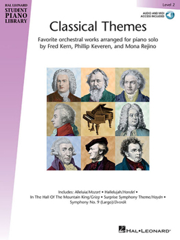 Paperback Classical Themes - Level 2 (Hal Leonard Student Piano Library) Book/Online Audio Book