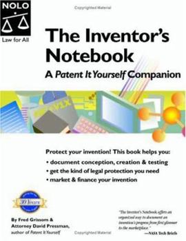 Paperback Inventor's Notebook: A Patent It Yourself Companion Book