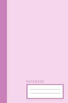 Notebook: Pink College Ruled Notebook | College Lined Journal | Pastel Color Notebook | 6x9inch 100 pages