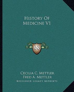 Paperback History Of Medicine V1 Book
