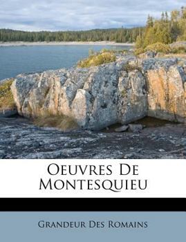 Paperback Oeuvres de Montesquieu [French] Book