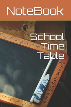 Paperback School Time Table Book