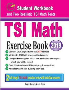 Paperback TSI Math Exercise Book: Student Workbook and Two Realistic TSI Math Tests Book