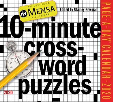 Calendar Mensa 10-Minute Crossword Puzzles Page-A-Day Calendar 2020 Book