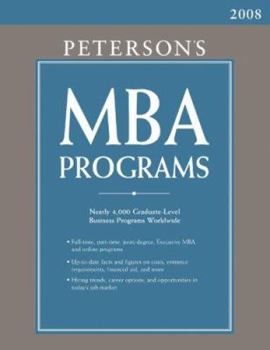 Hardcover Peterson's MBA Programs Book