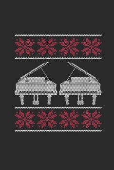 Christmas Piano: Blank Lined Notebook (6" x 9" - 120 pages) ~ Christmas Themed Notebook for Daily Journal, Diary, and Gift