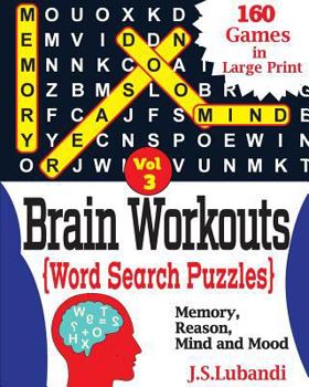 Paperback Brain Workouts(WORD SEARCH) Puzzles [Large Print] Book