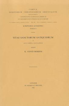 Paperback Vitae Sanctorum Indigenarum, I. ACTA S. Eustathii: (Aeth. II, 21), V. [French] Book