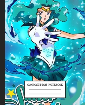 Notebook: Anime Japan Sailor Moon Soft Glossy Cover Graph Paper Pages Book 7.5 x 9.25 Inches 110 Pages