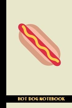 Paperback HOT dog notebook: small lined Hot Dog Notebook / Travel Journal to write in (6'' x 9'') 120 pages Book