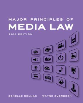 Paperback Major Principles of Media Law, 2015 Book