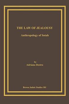 Paperback The Law of Jealousy: Anthropology of Sotah Book