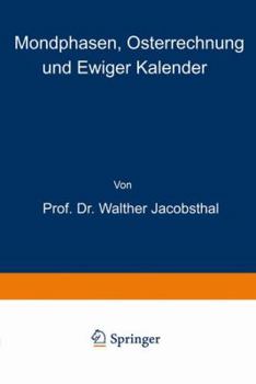 Paperback Mondphasen, Osterrechnung Und Ewiger Kalender [German] Book