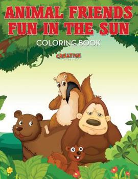 Paperback Animal Friends Fun in the Sun Coloring Book