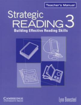Paperback Strategic Reading 3 Teacher's Manual: Building Effective Reading Skills Book