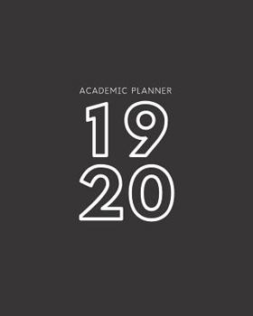 Paperback 19 20: Weekly and Monthly Academic Calendar/Agenda July 2019 - June 2020 Solid Professional Black Book