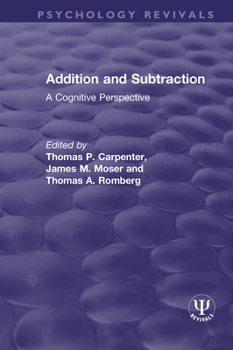 Paperback Addition and Subtraction: A Cognitive Perspective Book