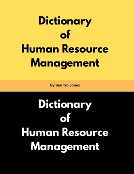 Paperback Dictionary of Human Resource Management By Ben Ten Jones Book