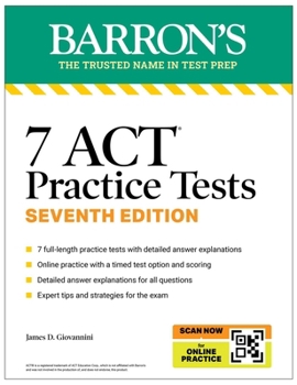 Paperback 7 ACT Practice Tests, Seventh Edition + Online Practice Book