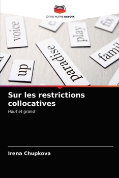 Paperback Sur les restrictions collocatives [French] Book