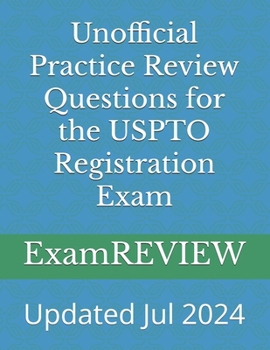 Paperback Unofficial Practice Review Questions for the USPTO Registration Exam Book